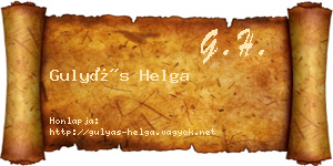 Gulyás Helga névjegykártya